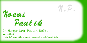 noemi paulik business card